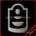 Black and White Lion Head Fountain, Garden Small Stone Water Fountain YL-W139